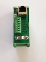 Adapterplatine RJ45 - Klemme für die Hutschiene - 